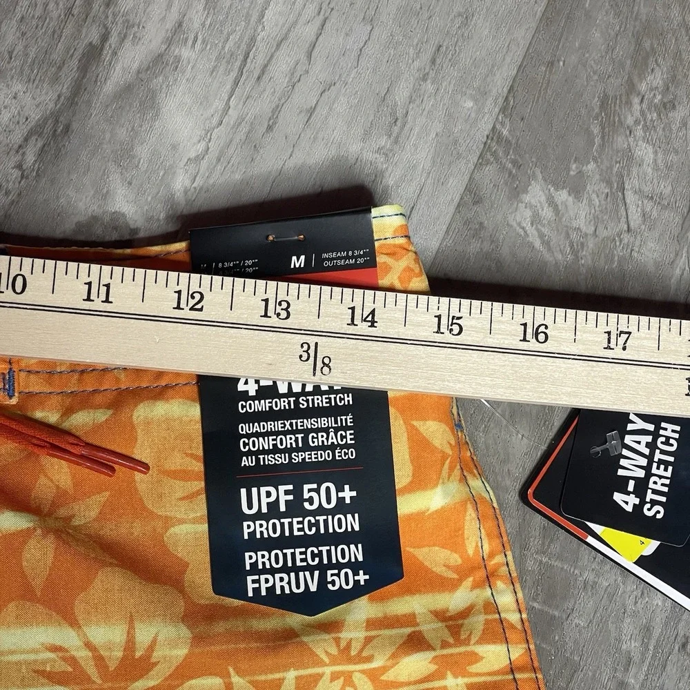 Speedo Swim trunks Size Medium 4-Way‎ Comfort Stretch UPF 50+ Z-353